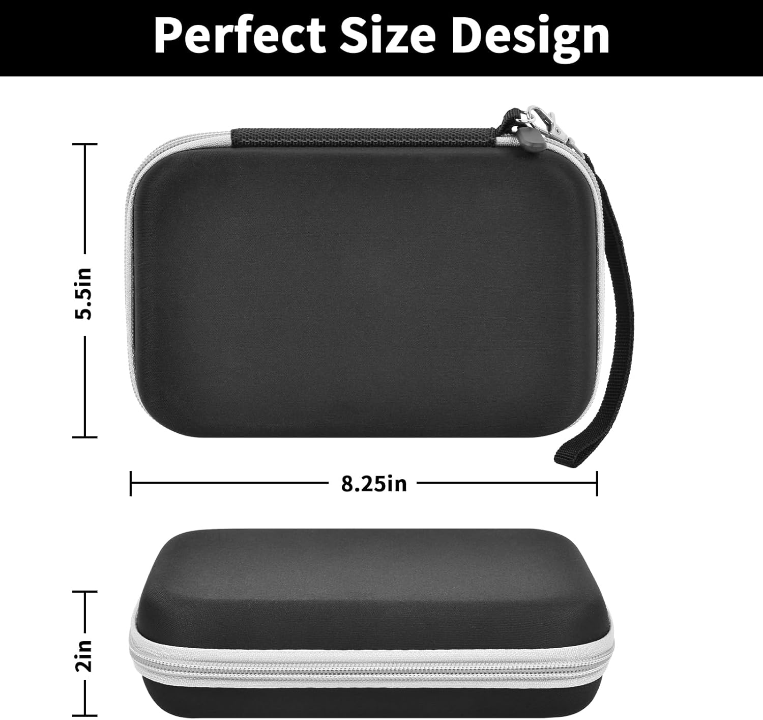 casmilee Case Compatible with Giiker Super Slide Brain Games, Brain Teaser Puzzles Organizer Storage Bag, Flow Slider Puzzle Game Holder (Black)