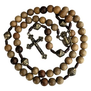 Wood Rosary – Elegantly Handmade Wooden Bead and Bronze Rosary Catholic or Christian Gift Rosaries Wood Rosary – Elegantly Handmade Wooden Bead and Bronze Rosary Catholic or Christian Gift Rosaries