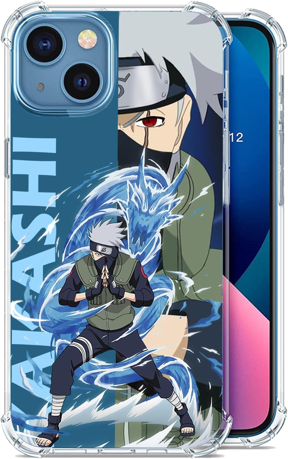 Funda para iPhone 15 Pro Max Anime (Anime-kkx), TPU transparente a prueba de golpes para niños y niñas, funda protectora para teléfono celular con 4