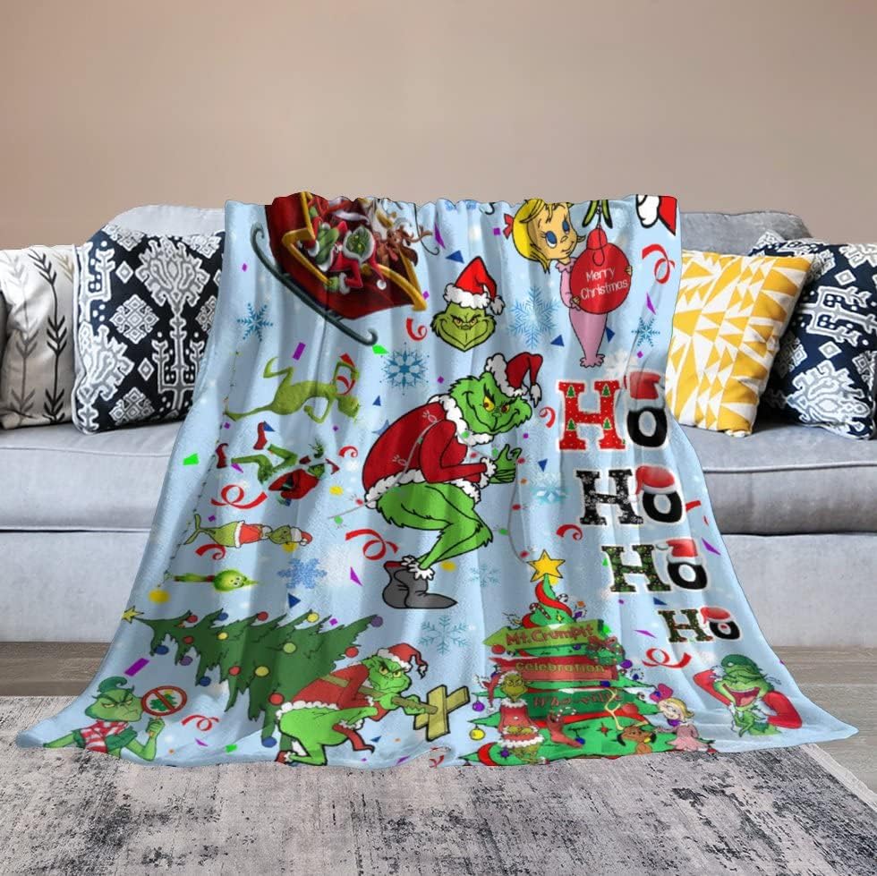 Manta de forro polar para todas las estaciones, ligera, para sala de estardormitorio, manta cálida de 80 x 60 pulgadas