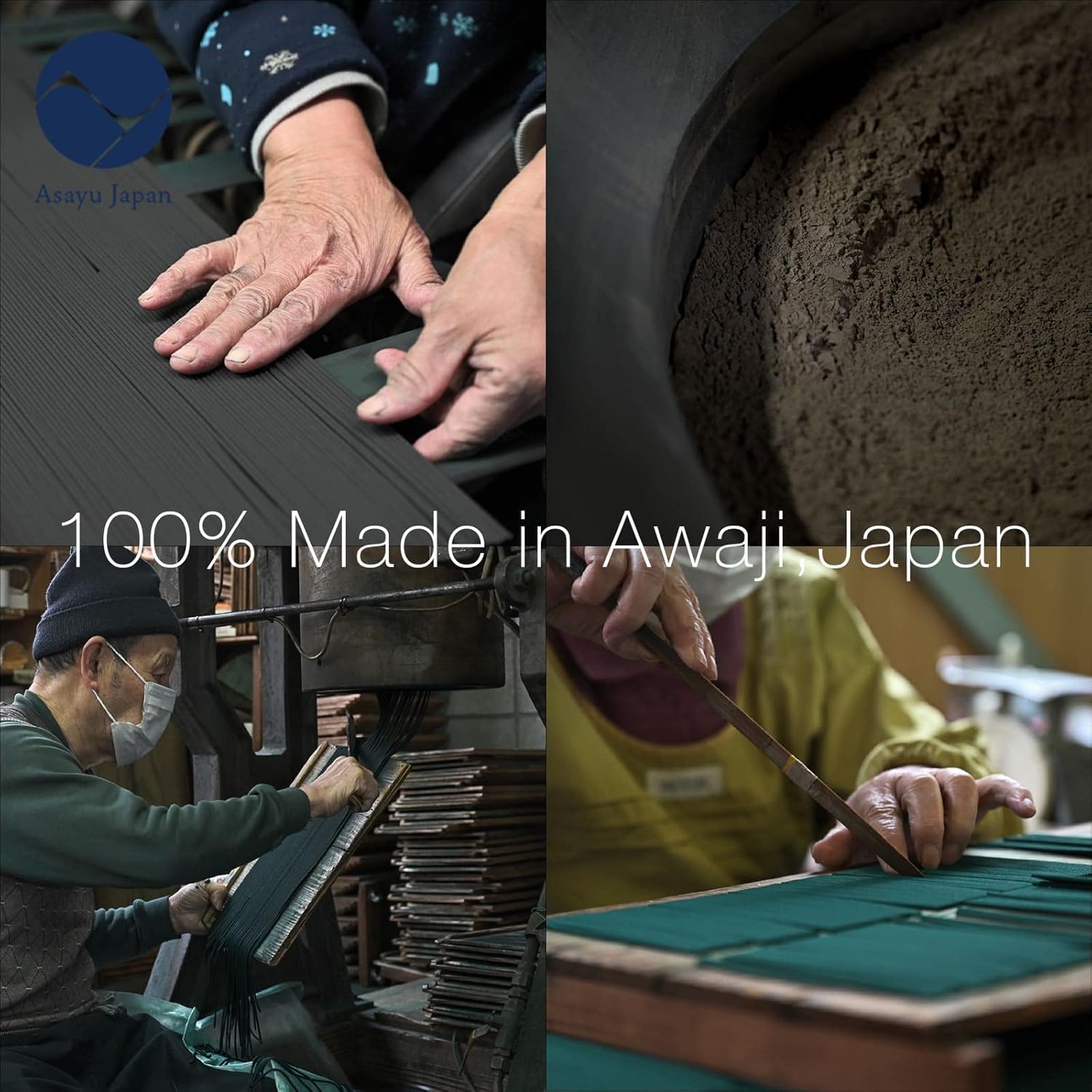 Asayu Japan Varillas de incienso tradicionales con aroma a madera de cedro japonés (1.41 oz) para meditación nocturna, relajación o yoga, fabricado