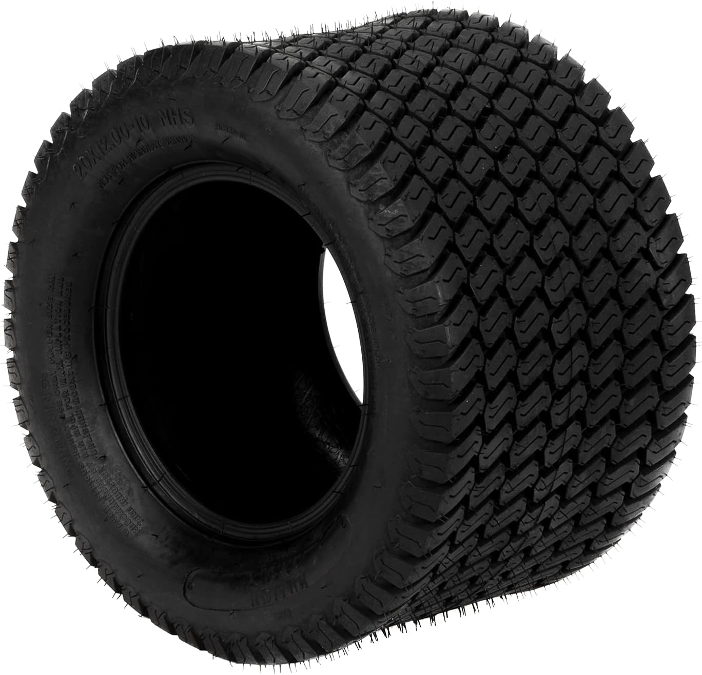 TUFFIOM Juego de 2 neumáticos para cortacésped de 20 x 12.00-10, neumáticos de césped 4PR para césped y jardín, compatibles con la mayoría de