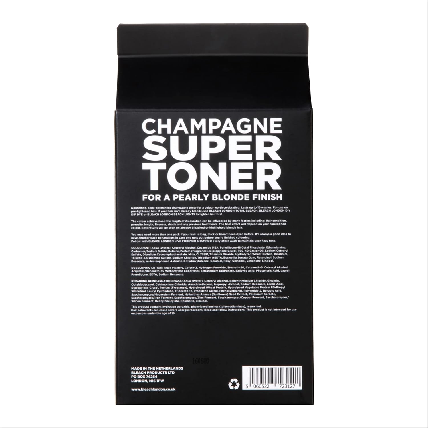 BLEACH LONDON Kit de tóner champán, eliminación de latón amarillo, fórmula de deposición de color para base de rubio champán, para cabello rubio y