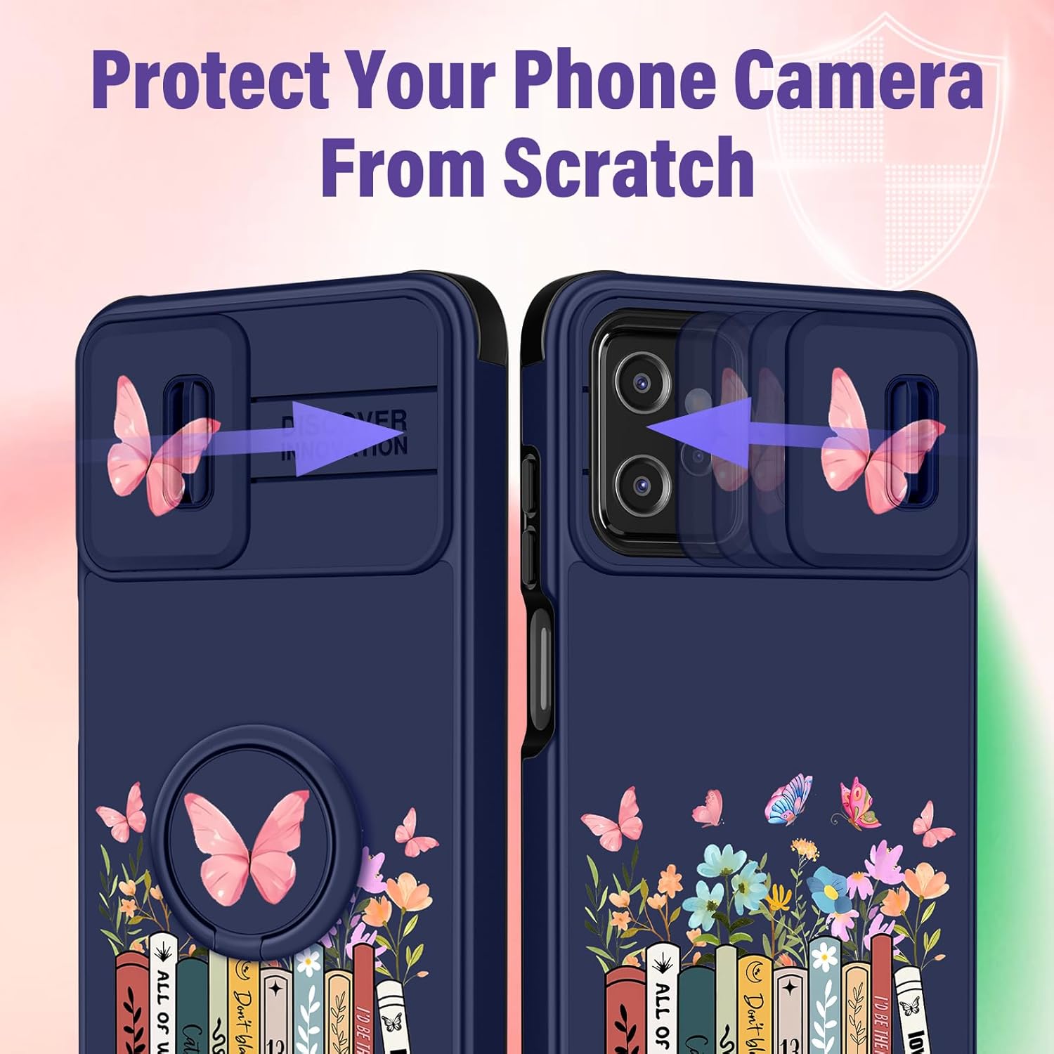 Funda 2 en 1 para Moto G Power 5G 2023 para mujeres y niñas, linda funda de teléfono femenina, adolescente, niñas, diseño de dibujos animados de