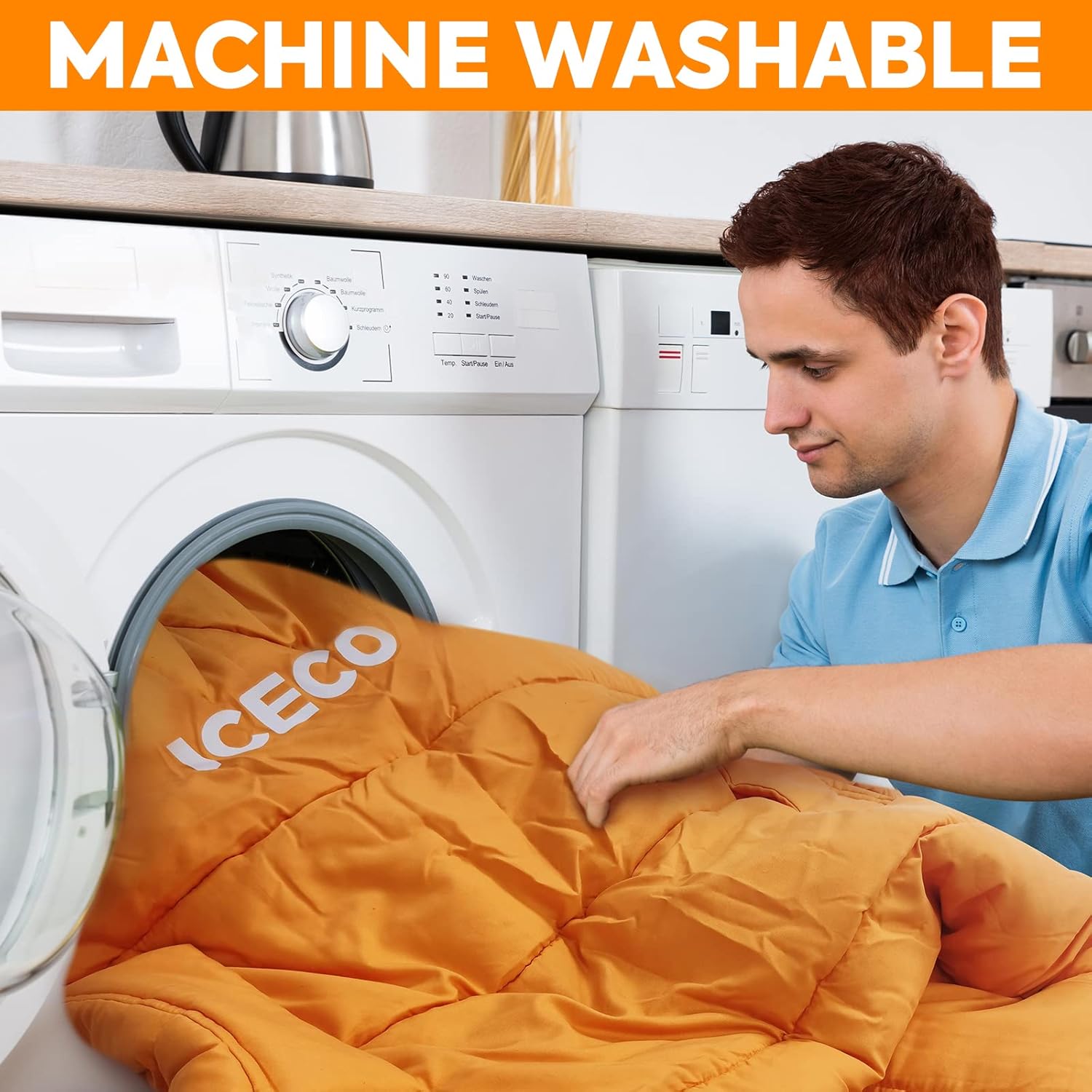 ICECO Sacos de dormir para adultos para clima frío, saco de dormir extra grande para campamento, saco de dormir XL grande y alto, ideal para hombres