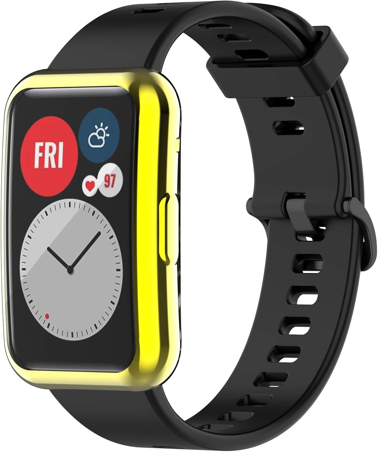 Fundas protectoras de pantalla compatibles con Huawei Watch Fit Accessories Covers Scratched Cobertura completa Funda protectora de TPU suave (7