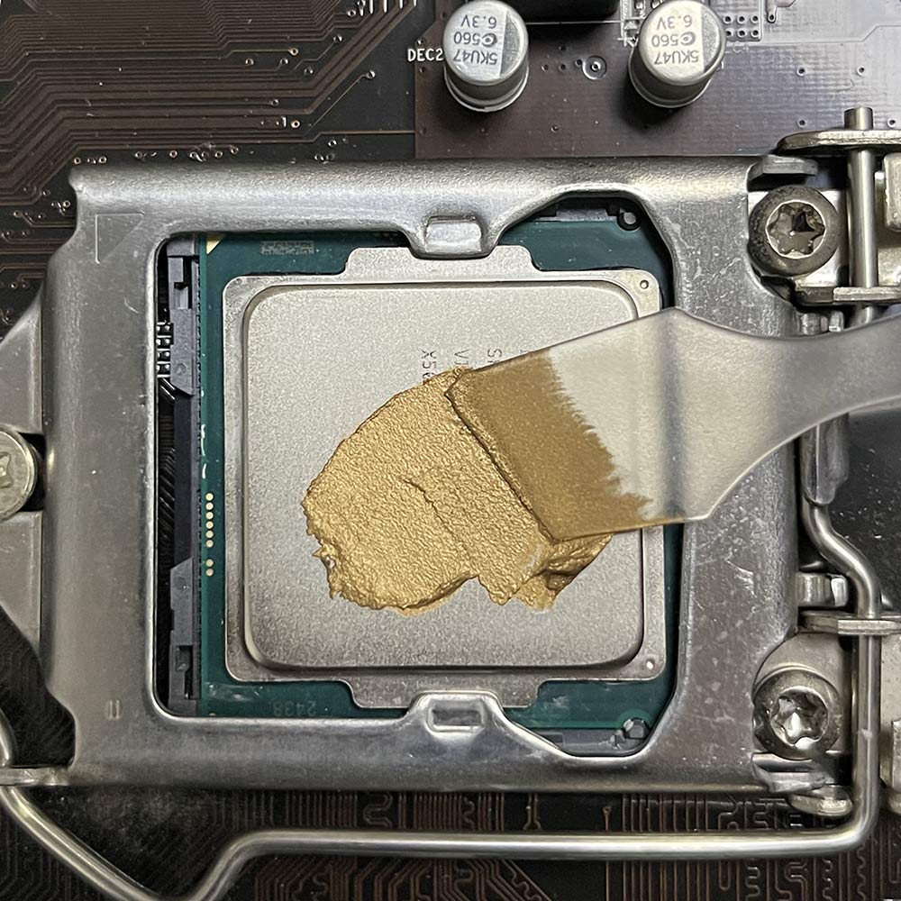 GENNEL G106 – Pasta térmica de oro de 0.71 oz, compuesto de grasa térmica, pasta disipadora de calor para enfriadores de CPU, procesador GPU, PS4