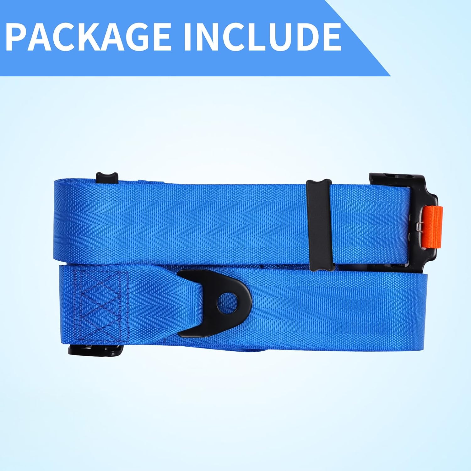 Yakitoko Juego de arnés de seguridad universal de 4 puntos de 2 pulgadas, compatible con Go Kart, UTV, ATV, Racing Blue