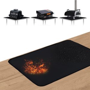 SUITMAT Tapete de parrilla para parrilla al aire libre, tapete de parrilla ignífugo de doble cara para proteger tu mesa de parrilla, tapete SUITMAT Tapete de parrilla para parrilla al aire libre, tapete de parrilla ignífugo de doble cara para proteger tu mesa de parrilla, tapete