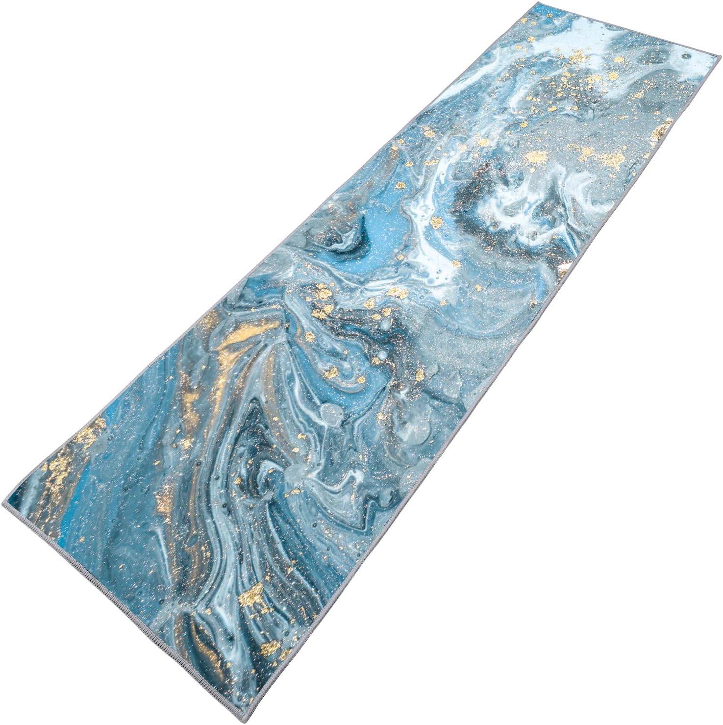 Alfombra de pasillo para pasillo de 31.5 x 70.9 in con respaldo de PVC antideslizante para cocina, entrada, sala de estar