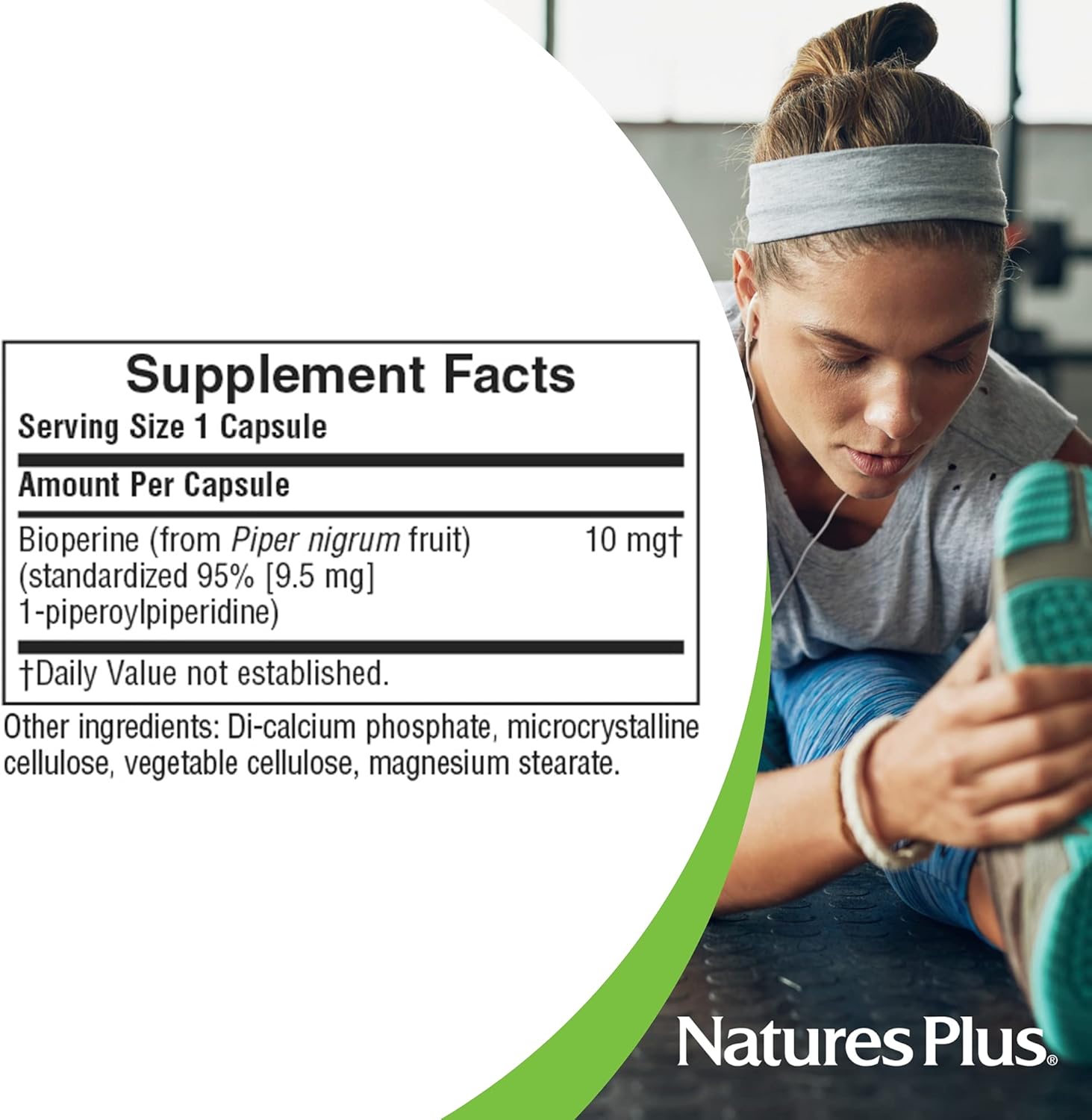 Bioperine 10, 90 cápsulas, NaturesPlus
