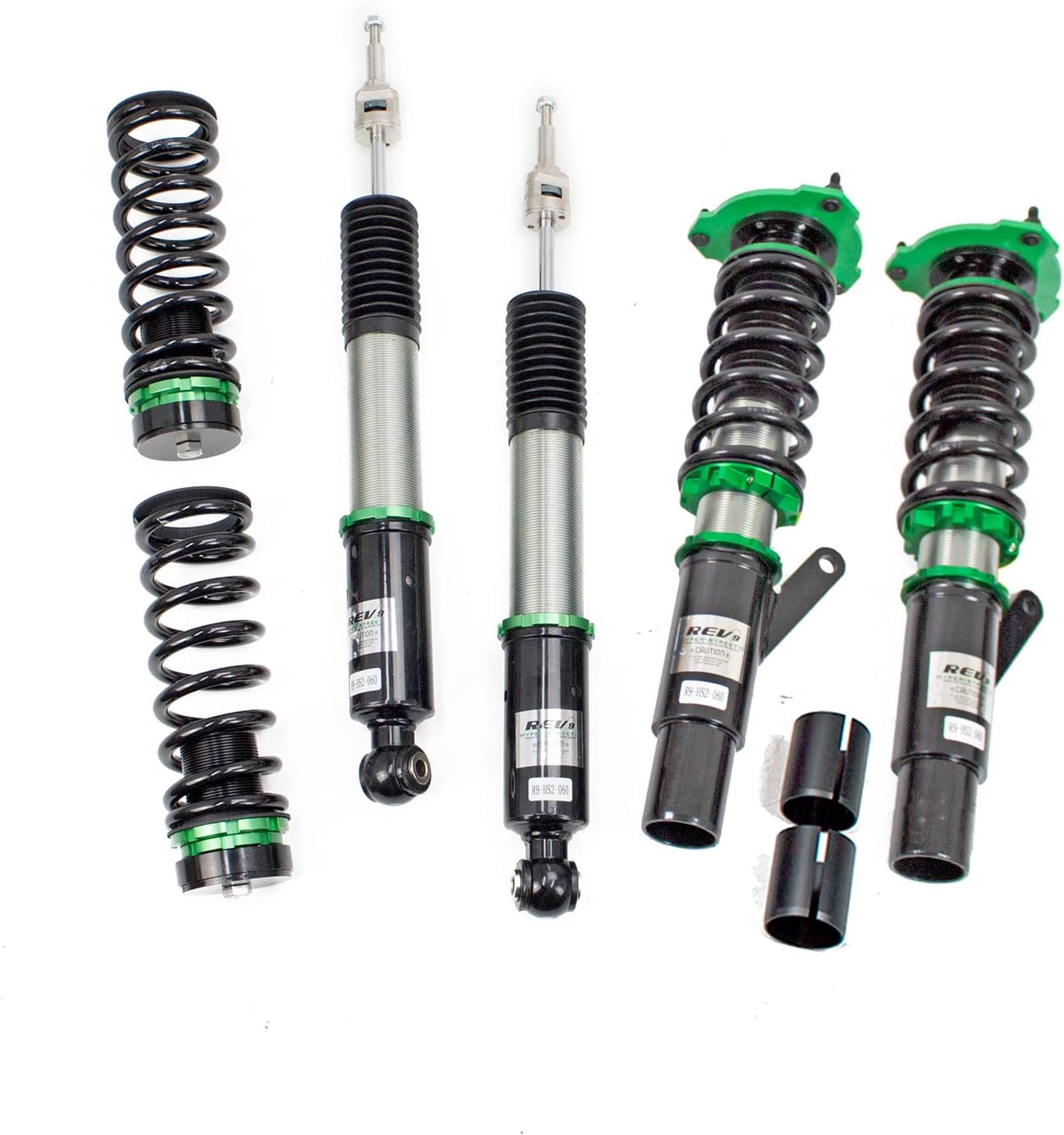 R9-HS2-060_1 compatible con Volkswagen Golf (MK7) 2015-20 Hyper-Street II Kit de coilover con ajuste de fuerza de amortiguación de 32 vías (1.949