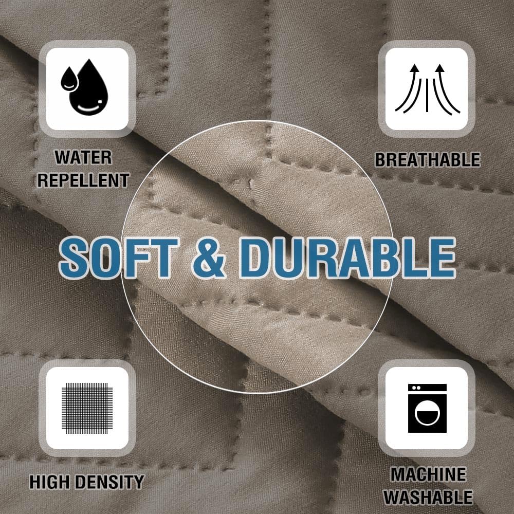 Fundas para reposabrazos para sillas y sofás, protector antideslizante para brazos de sofá para perros, gatos y mascotas, resistente al agua, funda