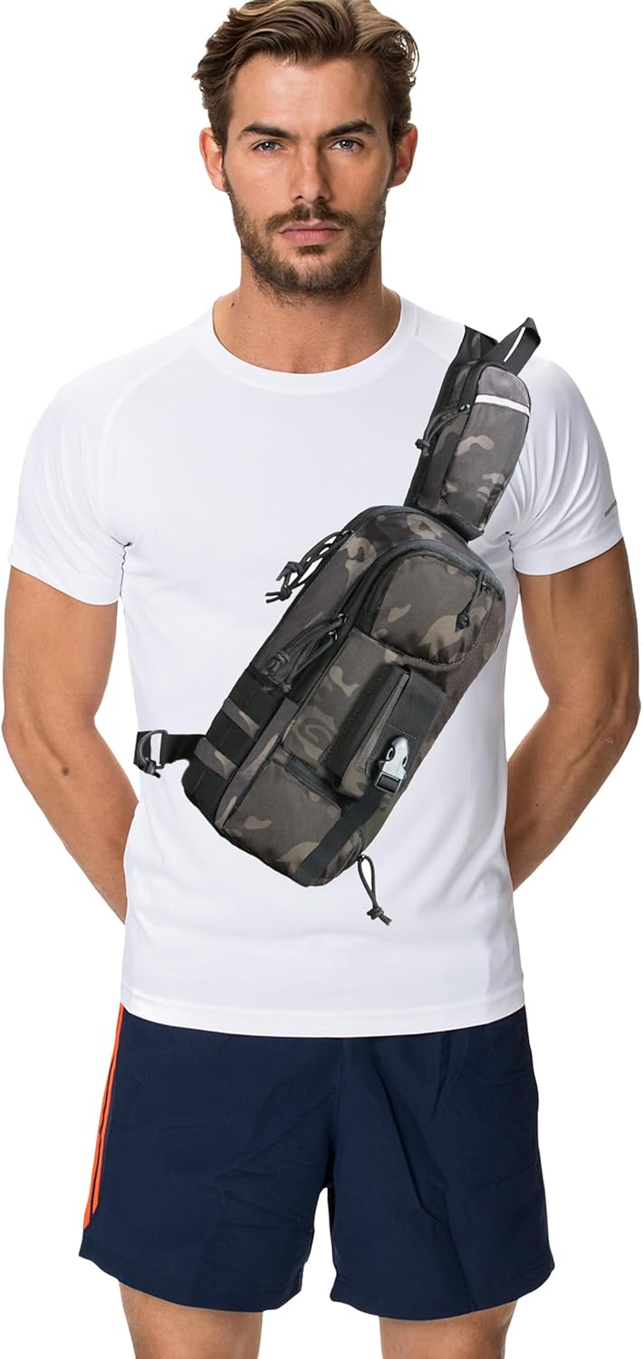 Sling Backpak – Bolsa táctica para pistola, bolsa de hombro, bandolera, mochila para transporte oculto