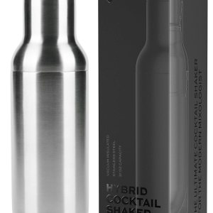 Coctelera híbrida  Acero inoxidable aislado al vacío  Grande 31 oz  A prueba de fugas  Sistema de medición integrado, colador y tapa de jigger Coctelera híbrida  Acero inoxidable aislado al vacío  Grande 31 oz  A prueba de fugas  Sistema de medición integrado, colador y tapa de jigger