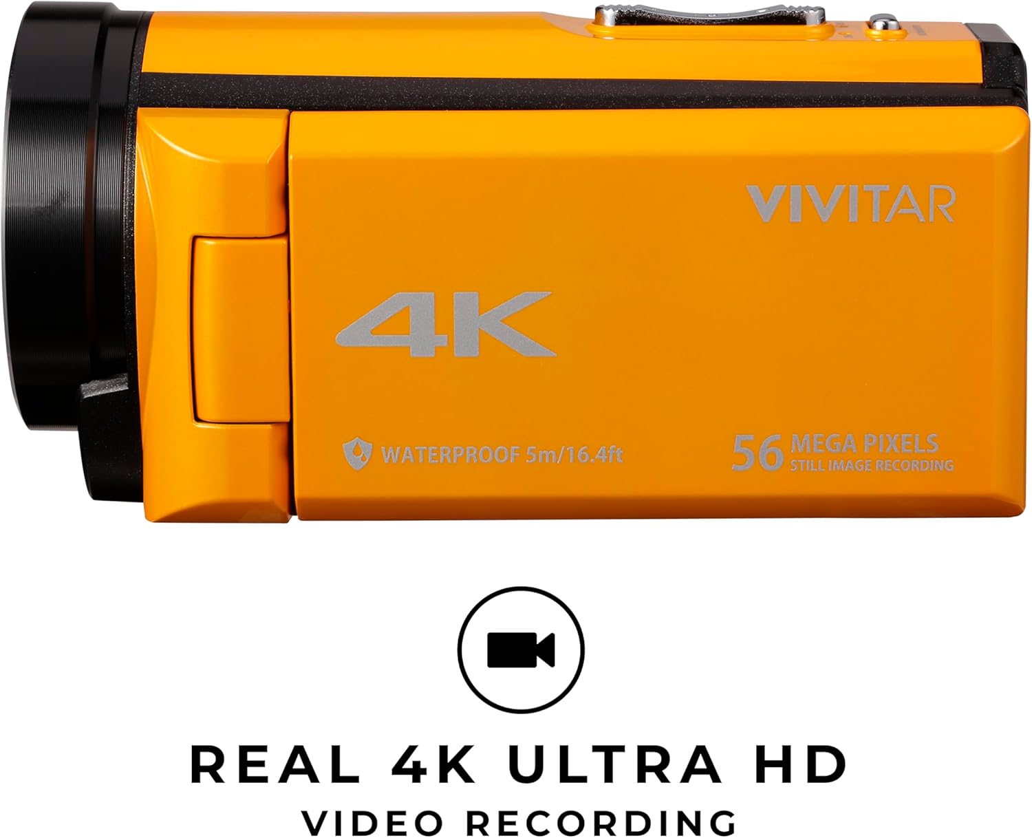 Vivitar – Cámara 4K de videocámara Ultra HD, cámara 4K para grabación de video con 56MP, sensor de 13MP, pantalla LCD giratoria a todo color de 3″,