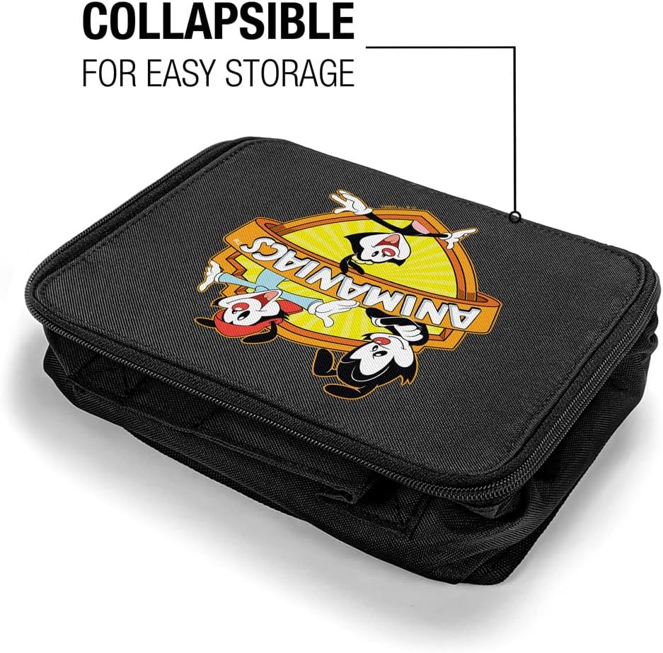 LOGOVISION Animaniacs Crest – Lonchera con aislamiento de lados suaves, bolsa de almuerzo reutilizable para trabajo escolar, oficina, sin BPA