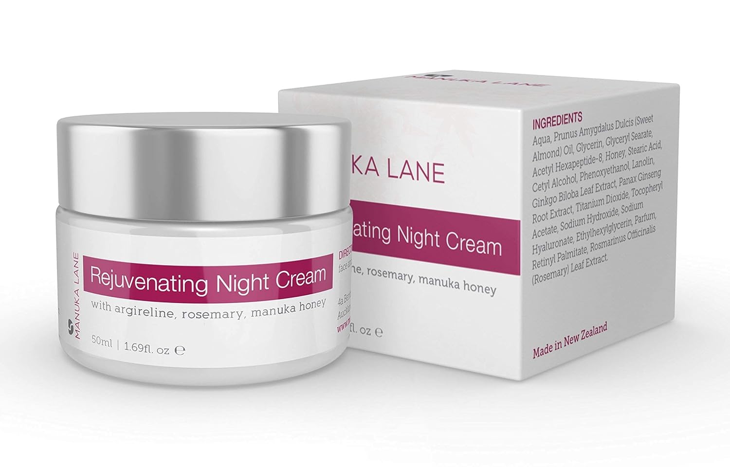 Manuka Lane Crema de noche con retinol, miel de manuka y péptidos Resultados reales brillantes para una piel joven y saludable