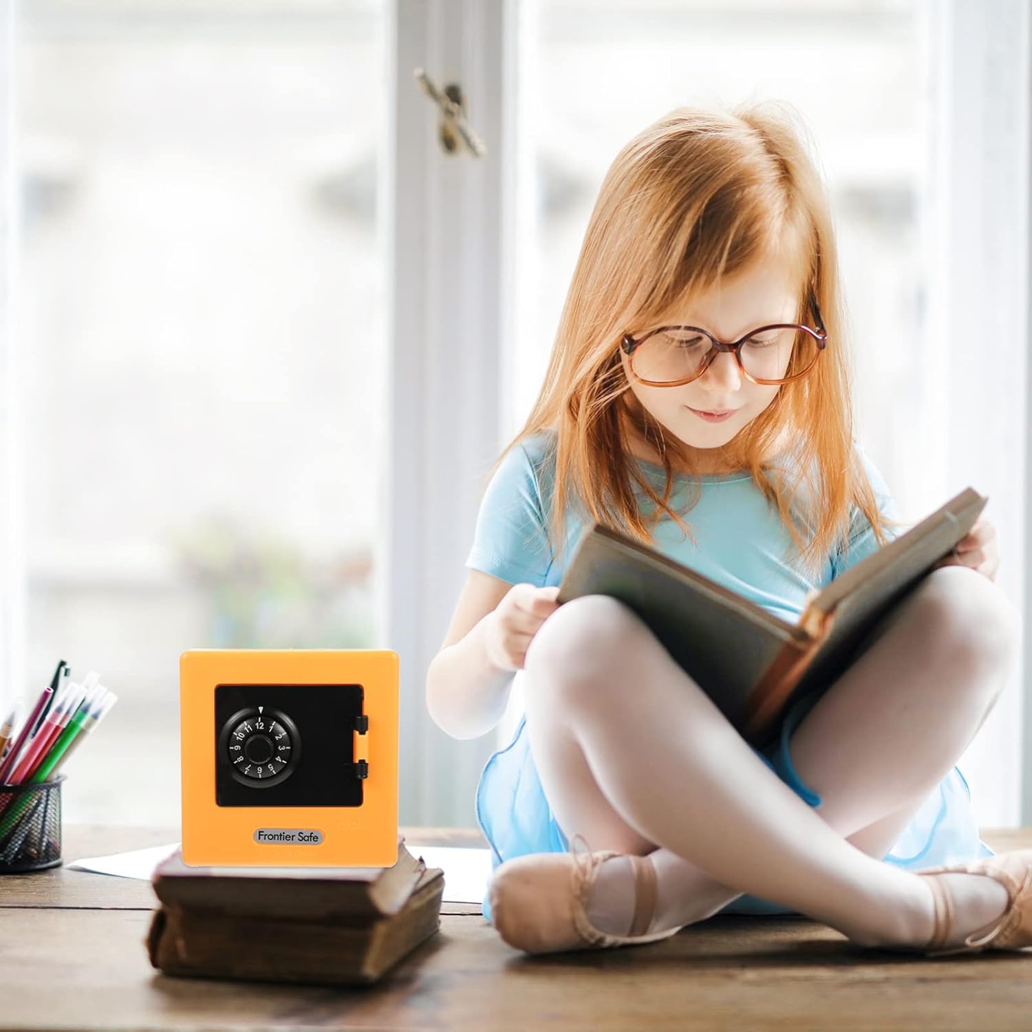 Zerodeko Caja de monedas de efectivo con cerradura de combinación, caja de seguridad pequeña para niños, caja de ahorro de dinero para niños, caja