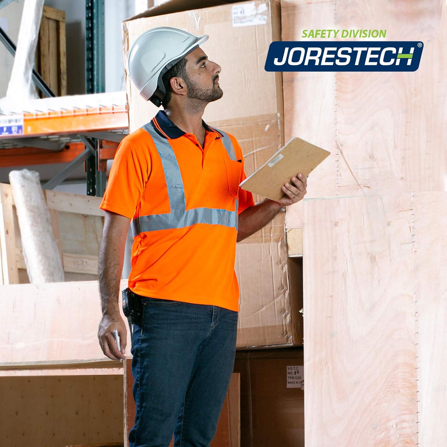 JORESTECH Polo de seguridad reflectante de alta visibilidad de manga corta compatible con ANSIISEA