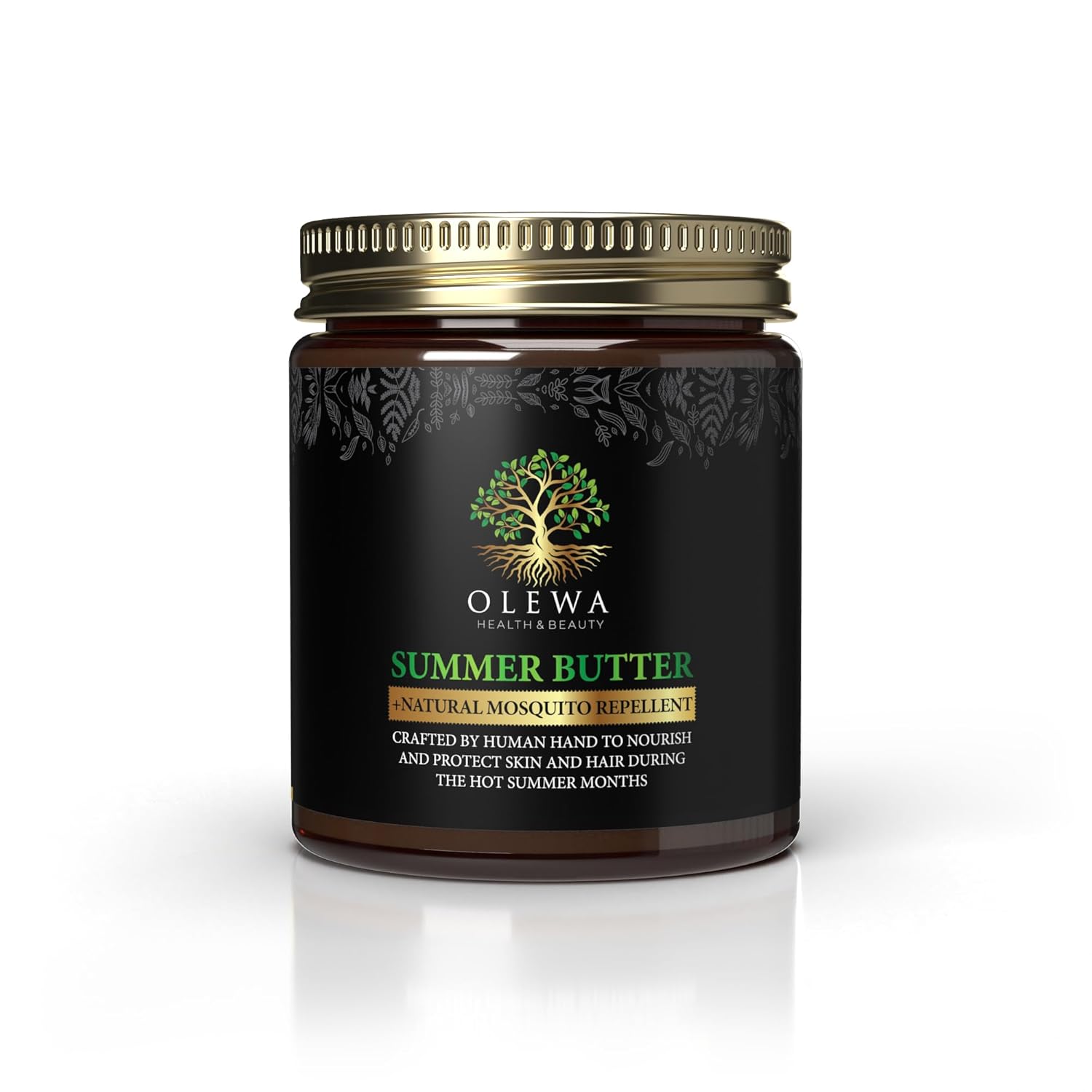 Olewa Health & Beauty Summer Body Butter hand crafted from 100% organic (vegan) ingredients for a pure & completely all natural full body butter, 4