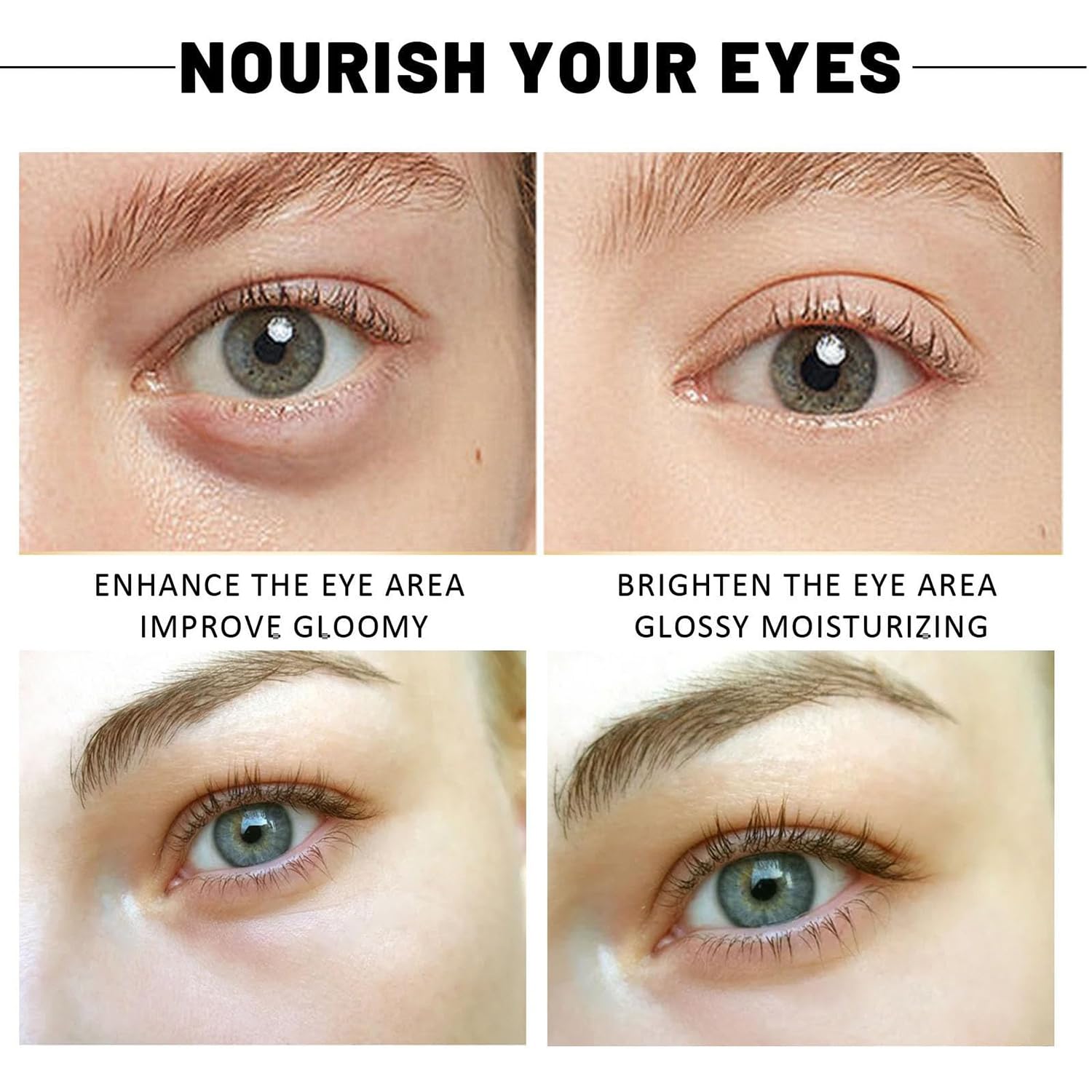 Houmai – Máscara de ojos dorada, Houmai Gold – Máscara hidratante radiante para ojos, parches de colágeno para ojeras, colágeno antienvejecimiento