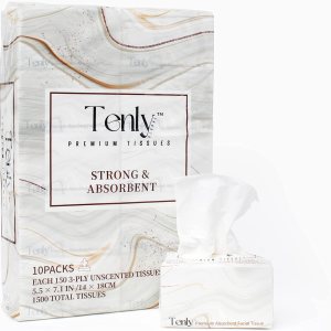 Pañuelos faciales  Paquete de 10 cajas de 150 pañuelos  Papel de seda ultra suave de 3 capas para automóvil, hogar, oficina  Tejidos fuertes y Pañuelos faciales  Paquete de 10 cajas de 150 pañuelos  Papel de seda ultra suave de 3 capas para automóvil, hogar, oficina  Tejidos fuertes y