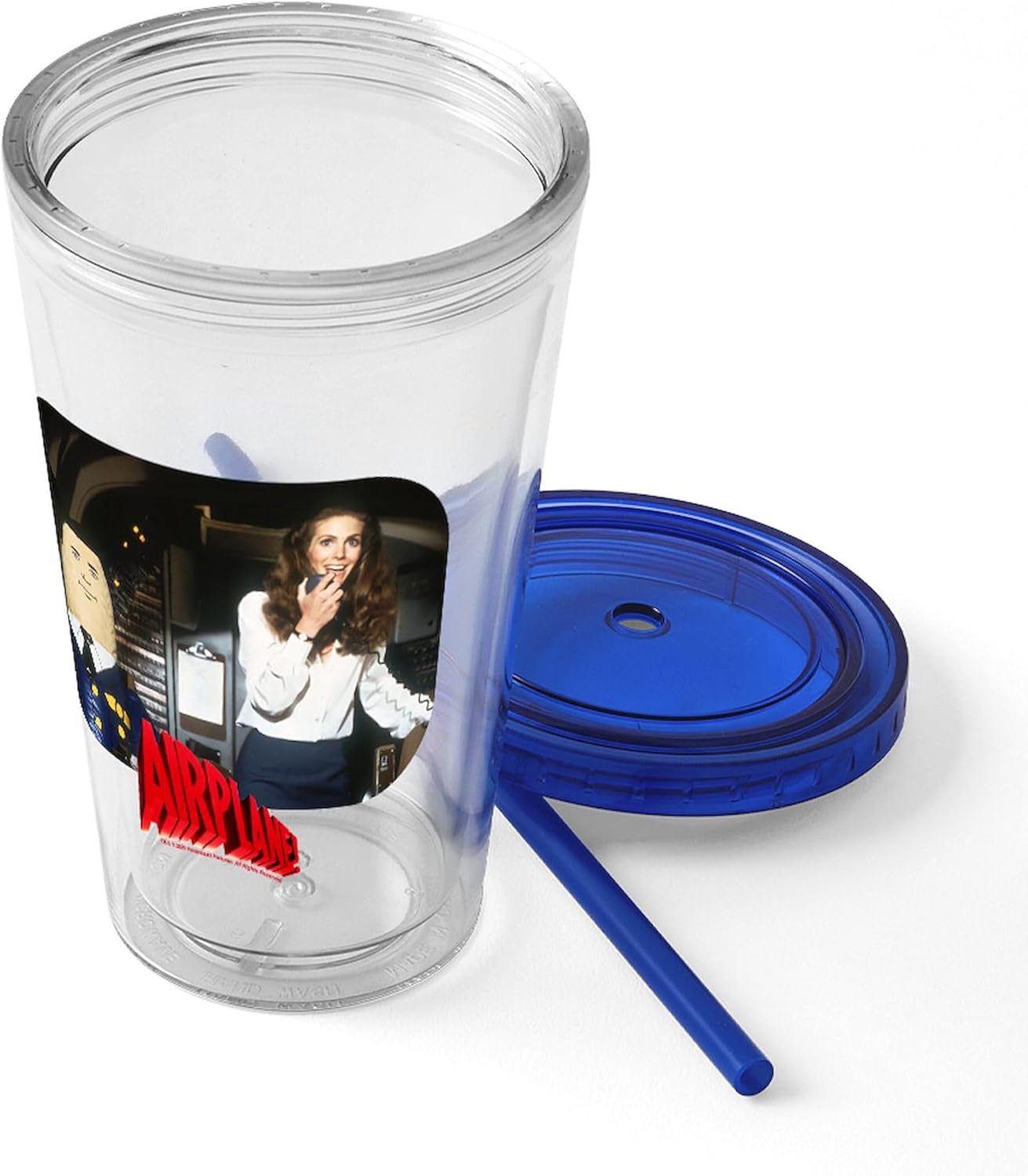 CafePress Airplane! Otto The Autopilot 16 oz Insulated Straw Tumbler with Lid