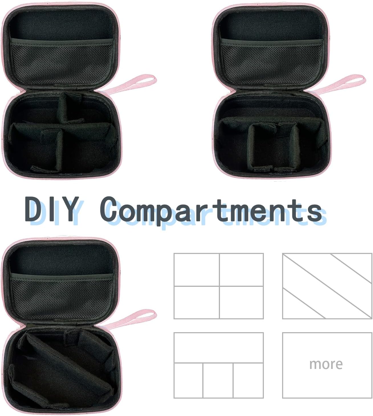 Organizador electrónico de viaje, estuche rígido de viaje pequeño, organizador de cables, bolsa de almacenamiento portátil impermeable para cable,