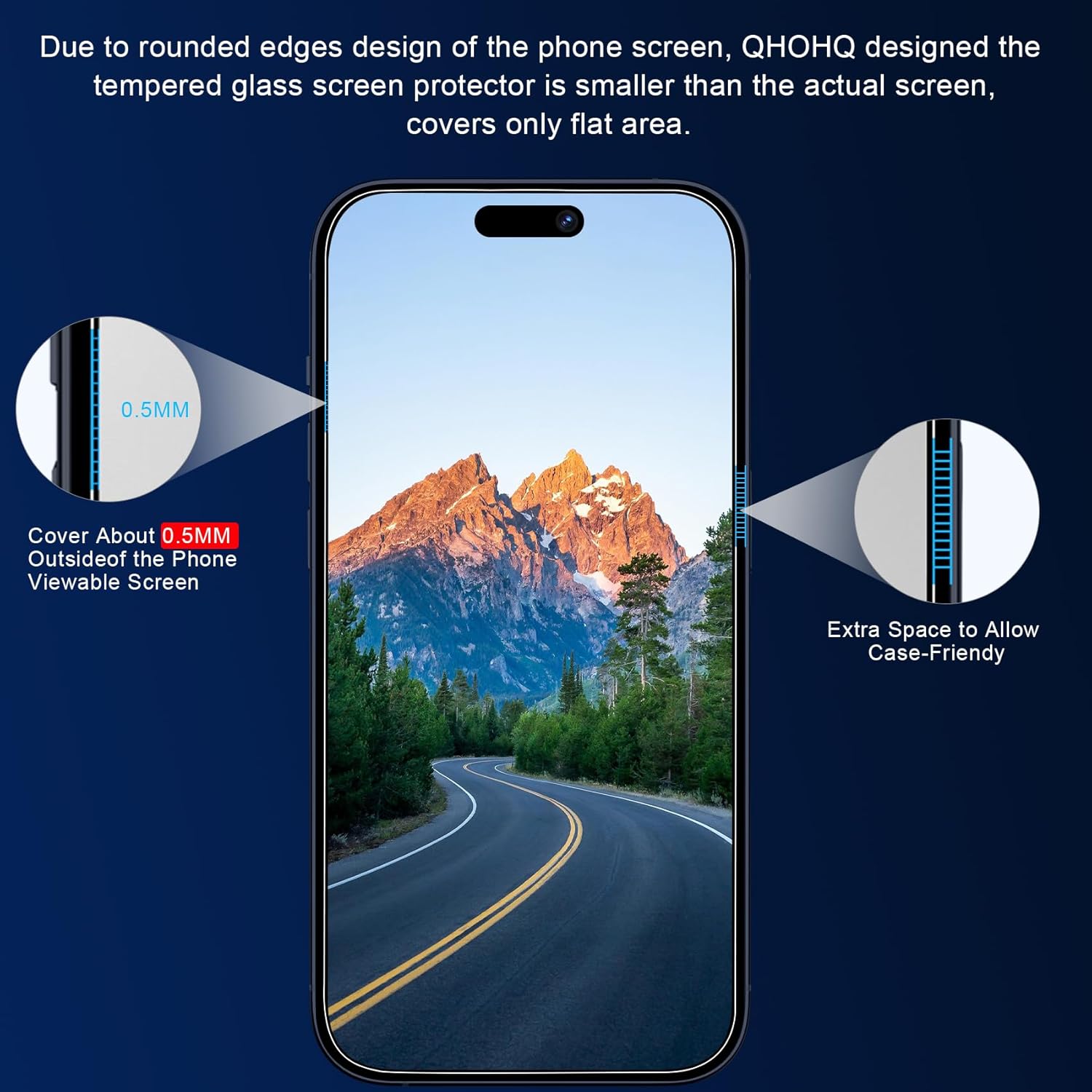 QHOHQ Paquete de 3 protectores de pantalla de privacidad para iPhone 15 Pro Max 6.7 pulgadas con 3 protectores de lente de cámara, película de