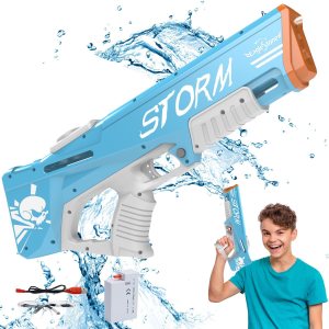EagleStone Pistola de agua eléctrica para adultos, pistolas automáticas de chorro de 33 pies, remojo de absorción automática súper potente, modular EagleStone Pistola de agua eléctrica para adultos, pistolas automáticas de chorro de 33 pies, remojo de absorción automática súper potente, modular