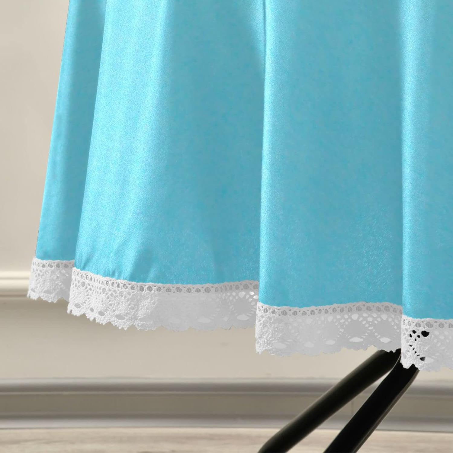 Qilmy Mantel de color liso azul para exteriores, 60 pulgadas, impermeable, redondo, con agujero para sombrilla y cremallera, para decoración de