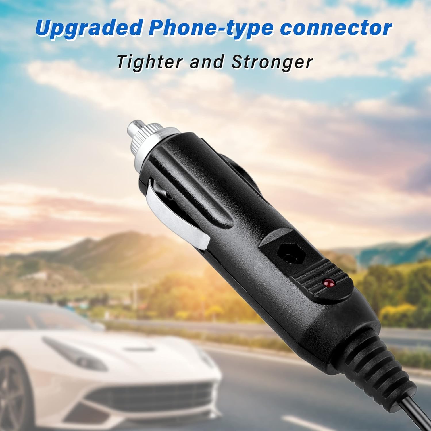 Dysead Cargador de CC para automóvil compatible con Uniden Bearcat Radio Scanner AD70 AD70U AD-70U AD-7019 Power