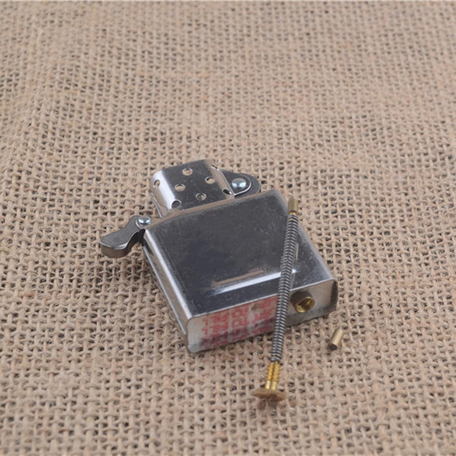 OLDENDO Kit de reparación de repuesto para encendedor Flints Tornillo Primavera Placa Base Accesorios para encendedor 4 piezas (Longitud 49 mm1.93