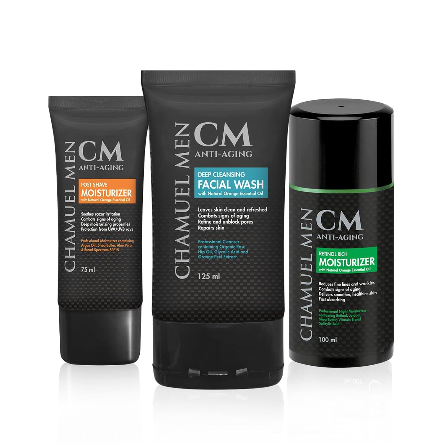 Chamuel Men Cuidado de la piel (todo lo que necesitas para el cuidado de la