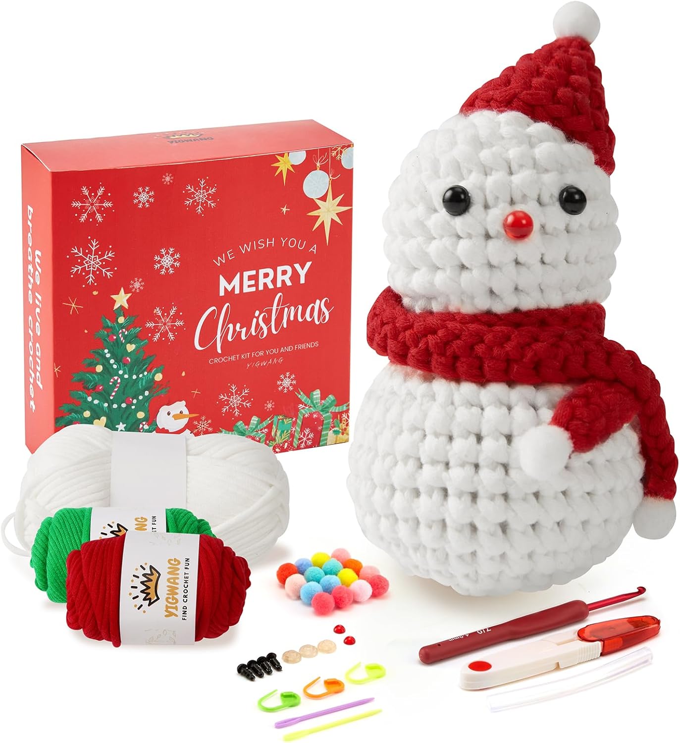 Kit de ganchillo para niños principiantes y adultos, aprende a ganchillo con el kit de ganchillo Amigurumi para principiantes, kits completos de