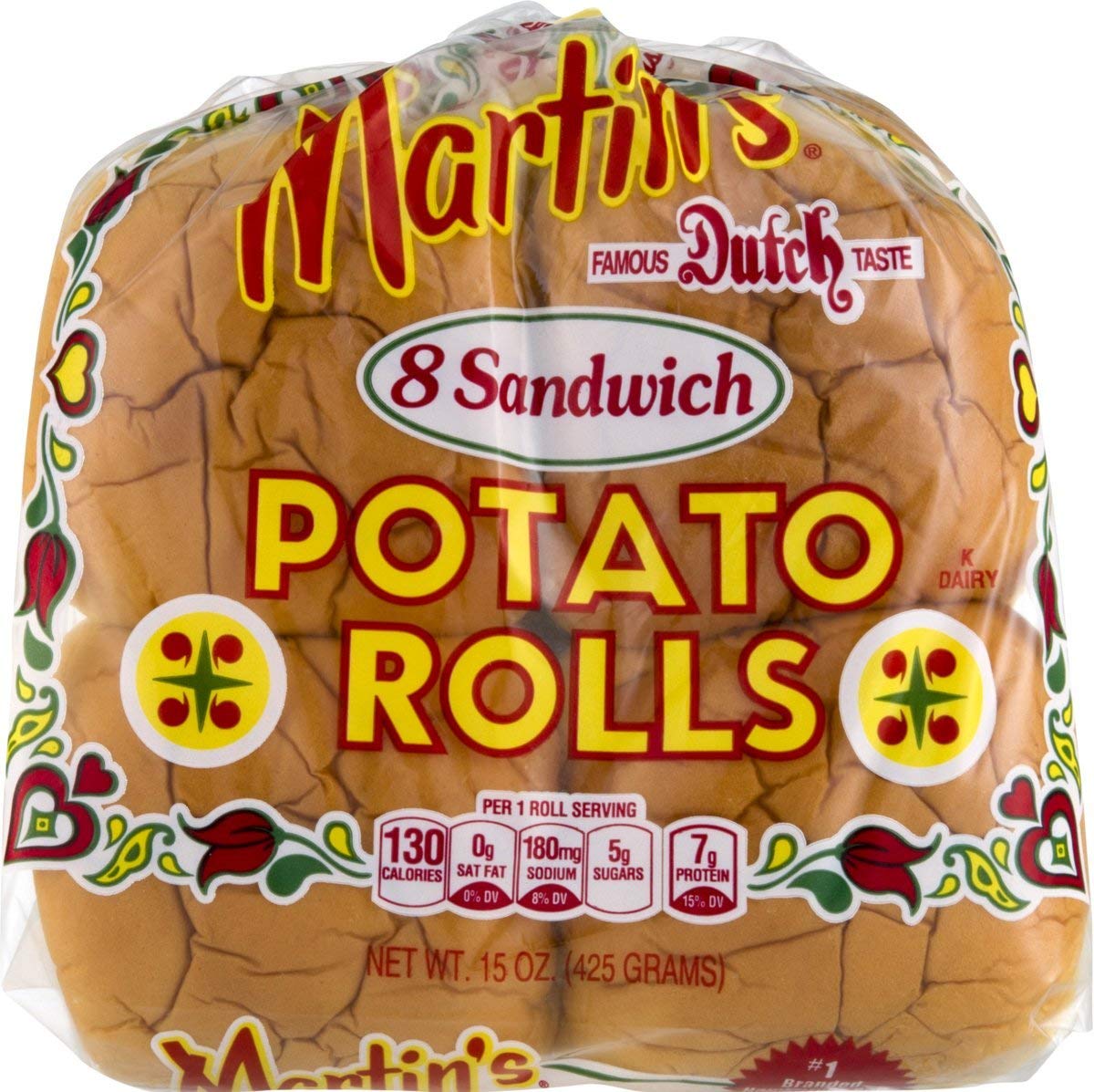 Martin’s Rollos de sándwich de patata – 8 paquetes de 15 onzas bolsa (3 bolsas)