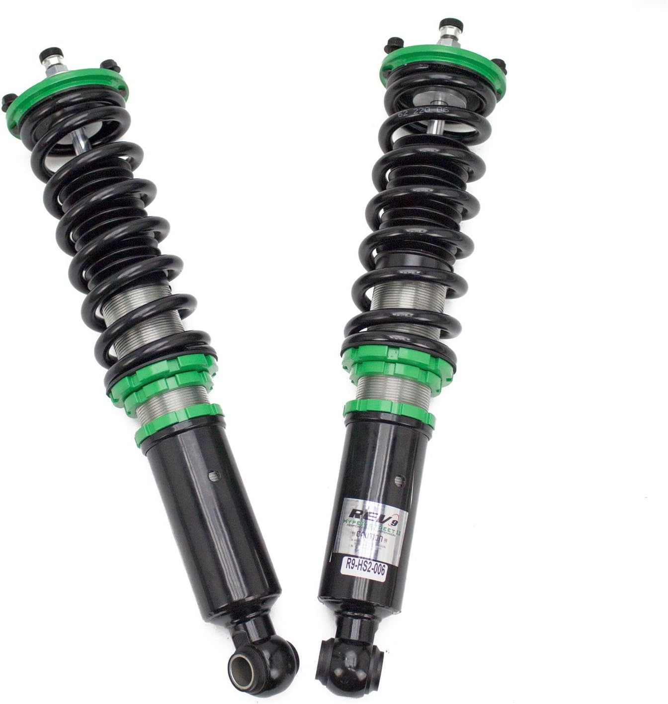 Rev9 R9-HS2-006 compatible con Nissan 240SX (S13) 1989-94 Hyper-Street II Kit de coilover con ajuste de fuerza de amortiguación de 32 vías, ajuste