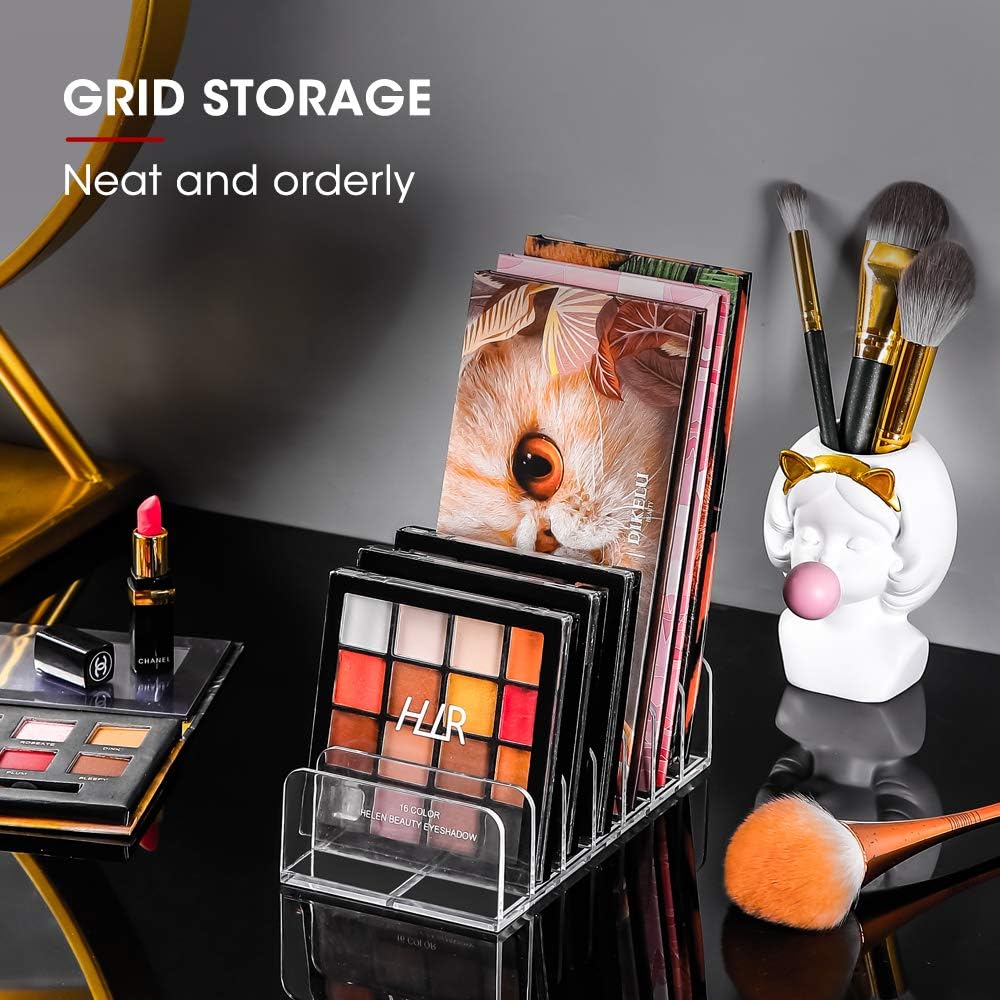 Paleta de maquillaje de sombra de ojos, organizador de cosméticos – Organizador de sombra de ojos impermeable para paleta de maquillaje de ojos,