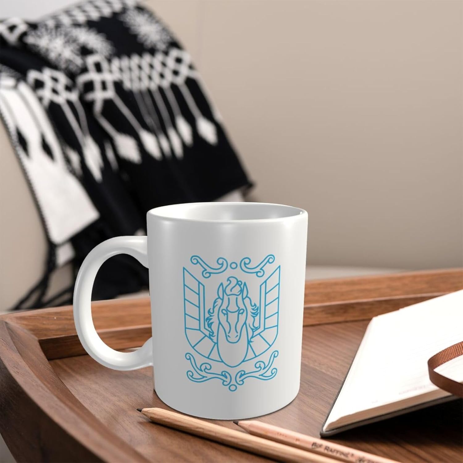 Saint Seiya Mug Classic 11oz Blanco Eco Friendly Patrón de cerámica Taza de café personalizada Taza de té