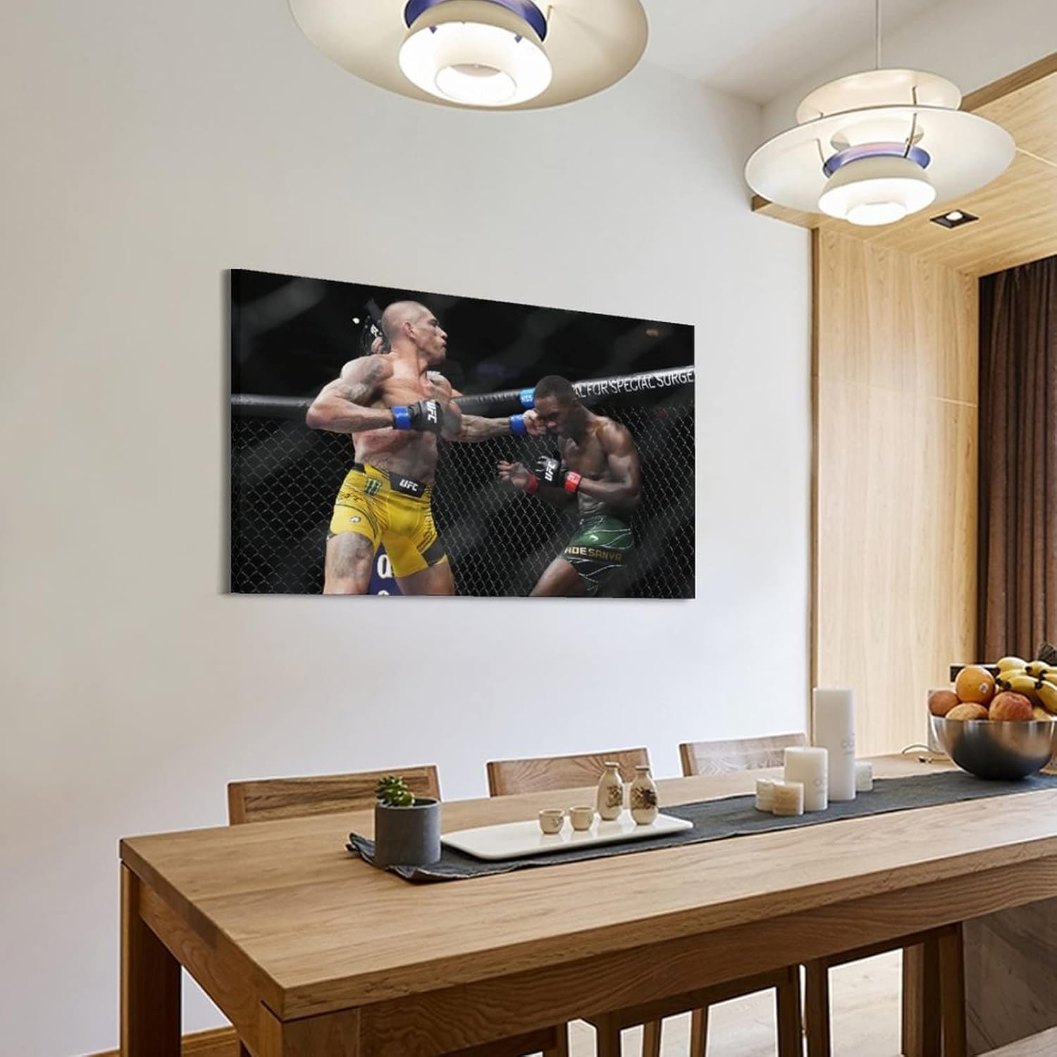 GSANEI Alex Pereira – Póster de batalla para regalo, pintura en lienzo, arte de pared, decoración moderna, 20 x 30 pulgadas (19.7 x 29.5 in)