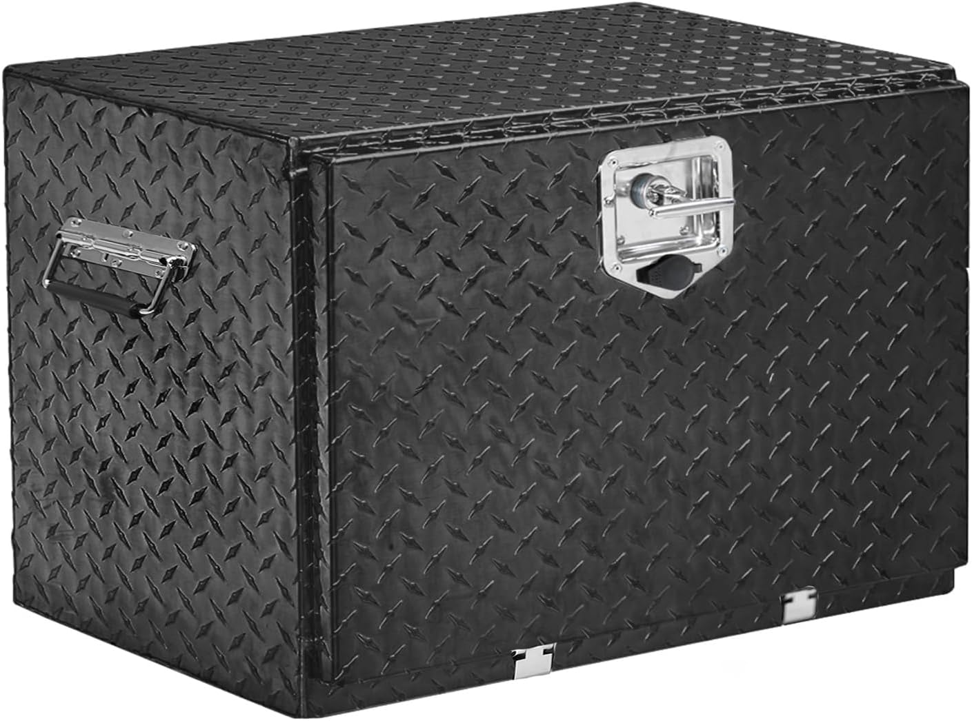 MERXENG Caja de herramientas para camión de 24 pulgadas, impermeable, cuadrada, para almacenamiento, barra de aluminio, herramienta de banda de