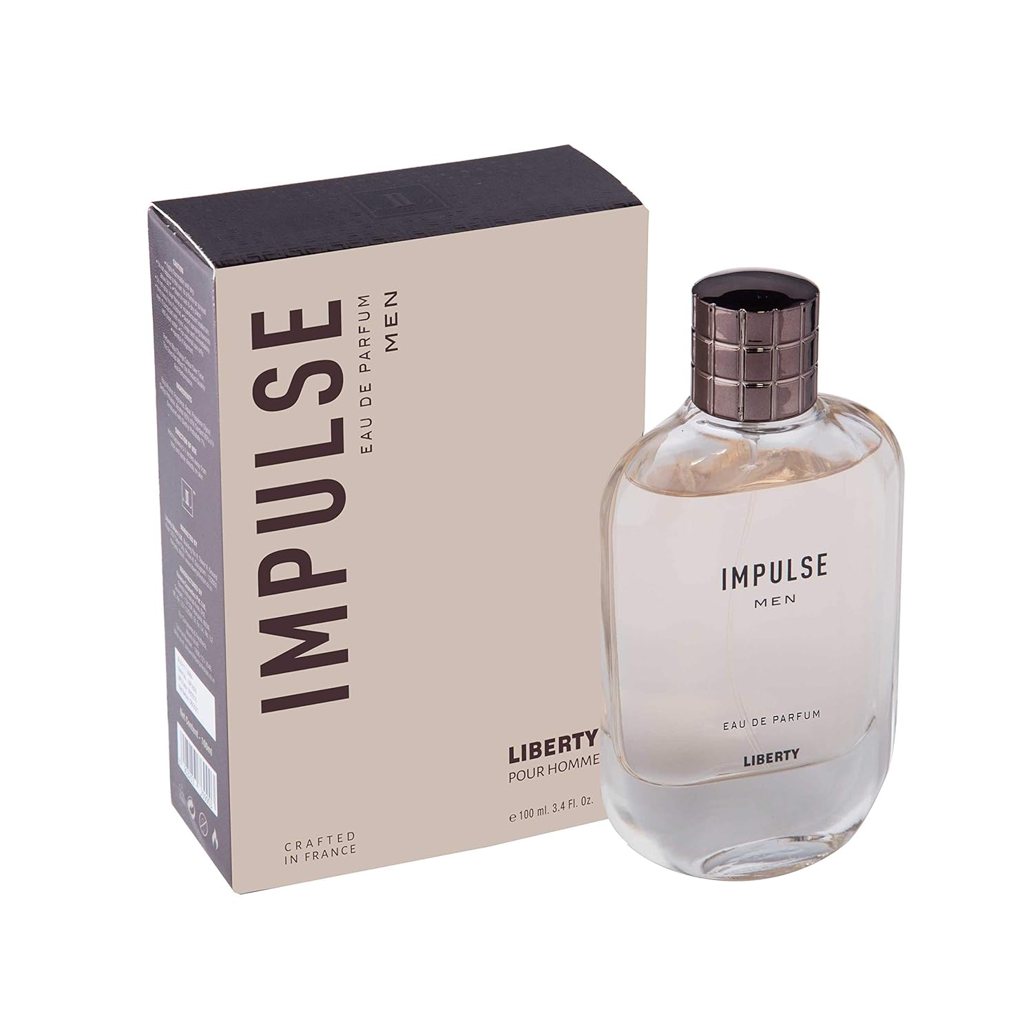 Liberty Perfumes para hombres, perfume Impulse de 3.4 oz de larga duración, fragancia cítrica de lujo y picante para hombres, perfume en aerosol