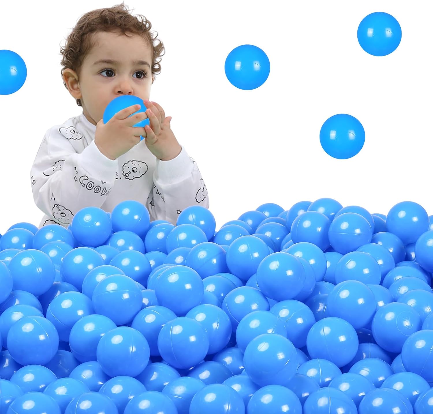 STARBOLO Pelotas para hogueras  100 unidades de plástico a prueba de aplastamiento para niños, bolas de juguete de color macarrón coloridas para