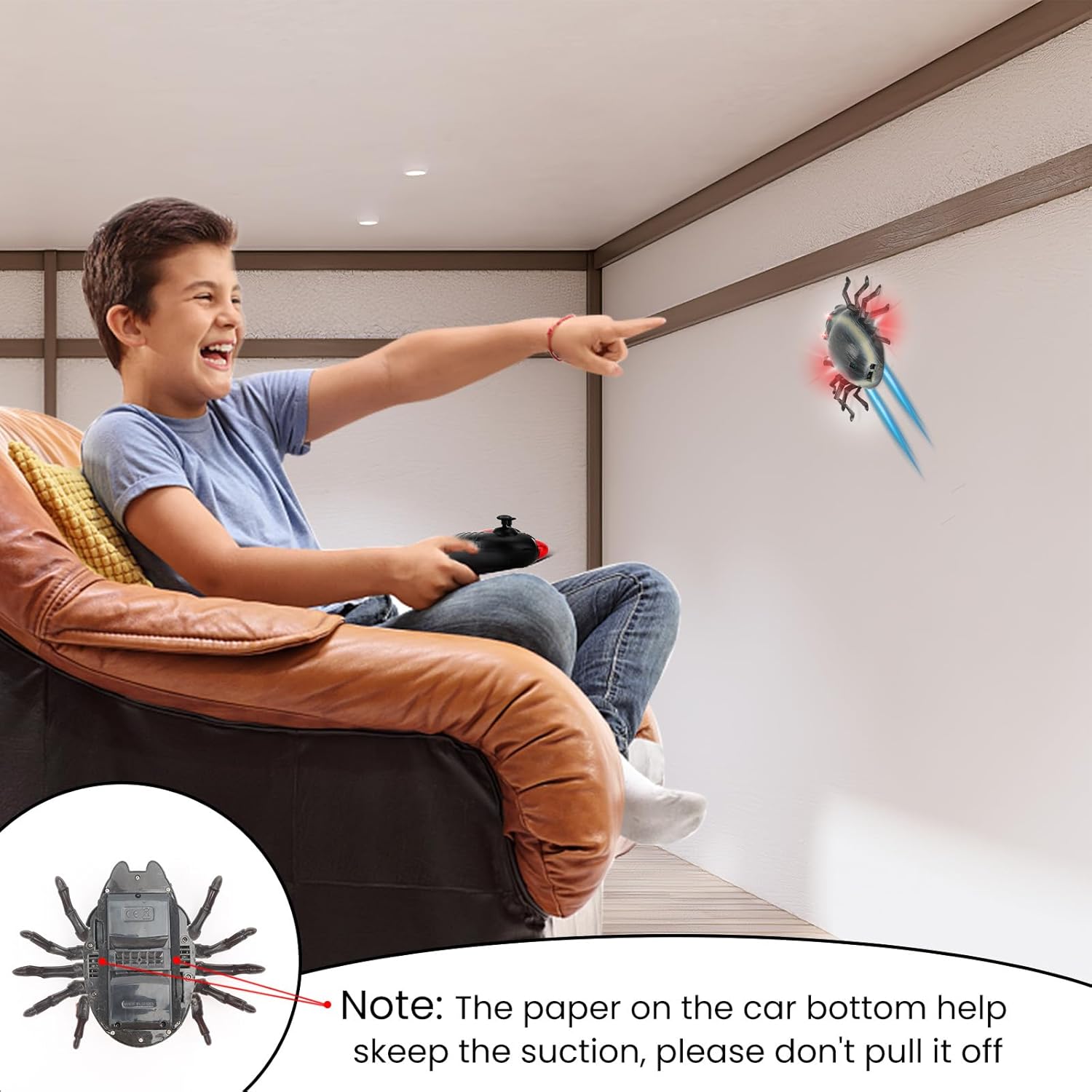 Juguetes de araña de escalada de pared con control remoto, juguetes multifuncionales para niños, juguetes para niños de 3, 4, 5, 6, 7, 8, 9, 10, 11,