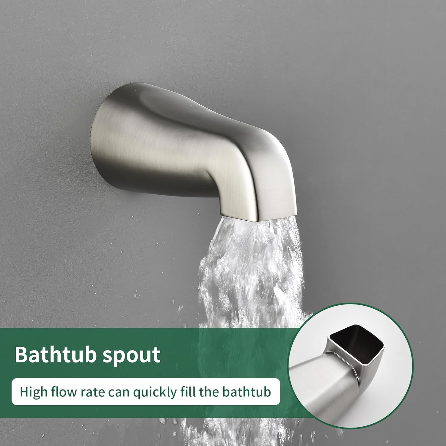Juego de grifo de ducha de 3 manijas, sistema de ducha con boquilla de bañera, juego combinado de cabezal de ducha, juego completo de grifo de