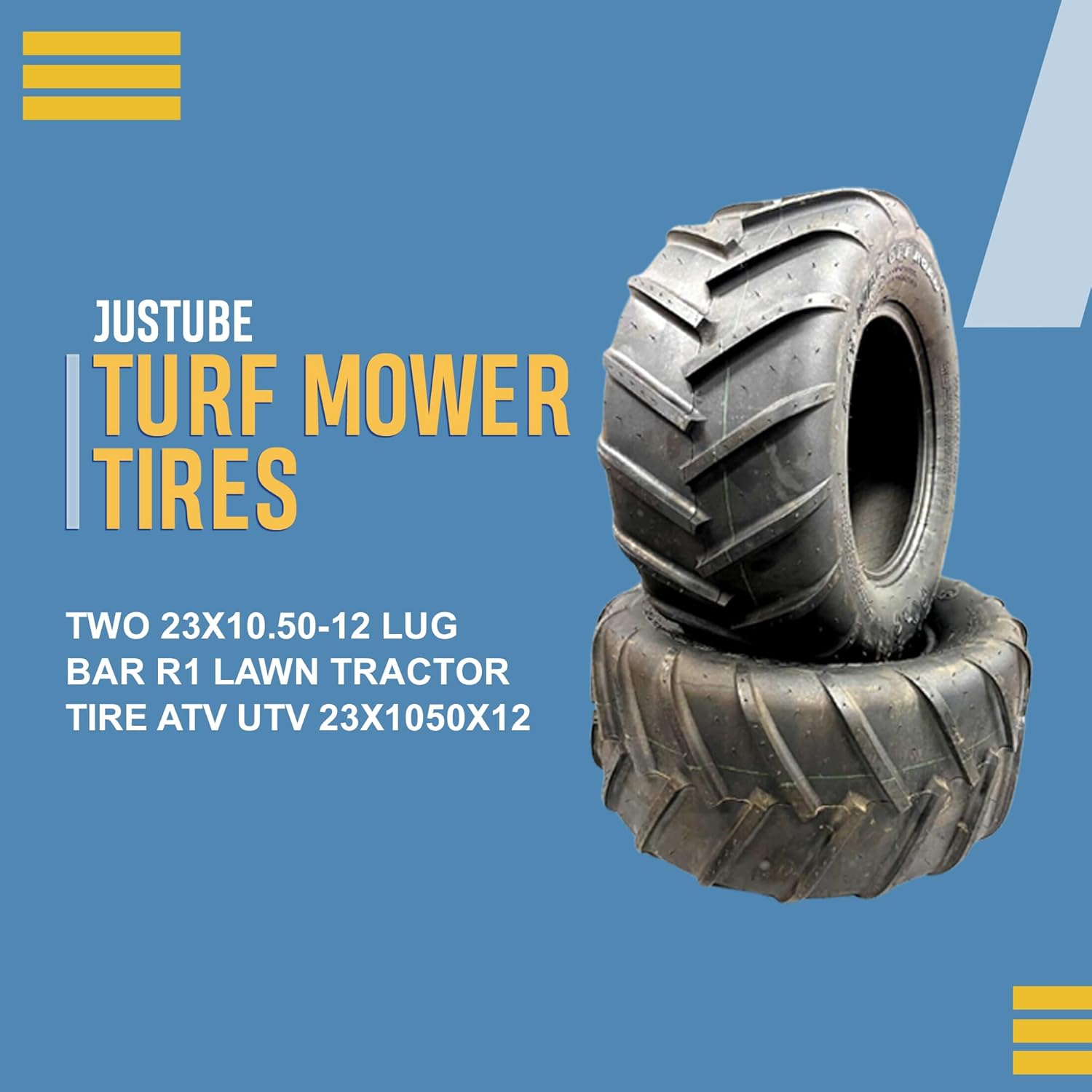 Neumático de tractor de césped R1 de 23 x 10.50 a 12 pulgadas, tracción superior, durabilidad y versatilidad para un rendimiento inigualable en