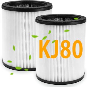 BBT BAMBOOST Filtro de repuesto KJ80 compatible con purificador de aire Druiap KJ80, 3 en 1 True HEPA y filtro de carbón activado de alta BBT BAMBOOST Filtro de repuesto KJ80 compatible con purificador de aire Druiap KJ80, 3 en 1 True HEPA y filtro de carbón activado de alta