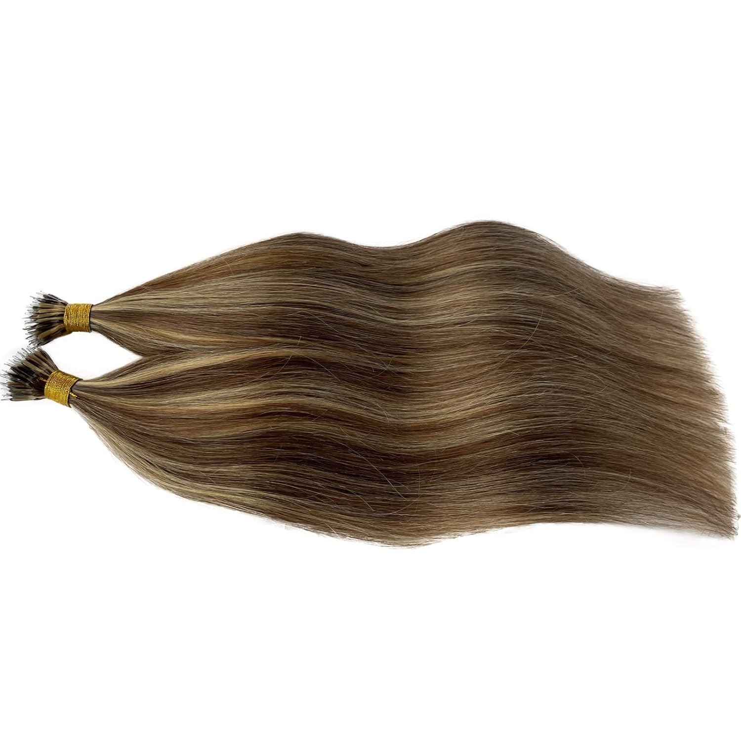 Extensiones de cabello humano con nano cuentas, color degradado, extensiones invisibles de cabello con anillo de micro micro anillo, extensiones de