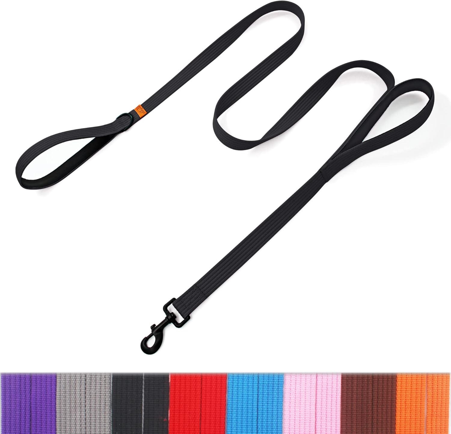 lynxking Correa de entrenamiento para perros, correa de doble asa para perro, resistente de 6 pies, 2 asas acolchadas, correa larga reflectante de